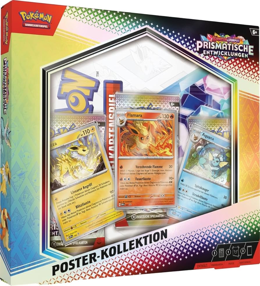 Pokémon Prismatische Entwicklungen Poster Kollektion – Deutsch | Promo + Booster | OVP