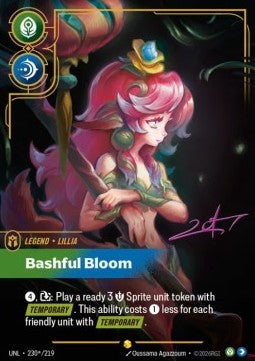 Lillia, Bashful Bloom (V.3 - Signed Showcase) - Im GRADING