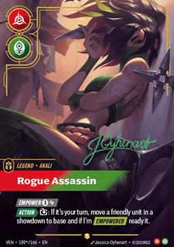 Akali, Rogue Assassin (V.3 Signed Showcase) | EN, NM