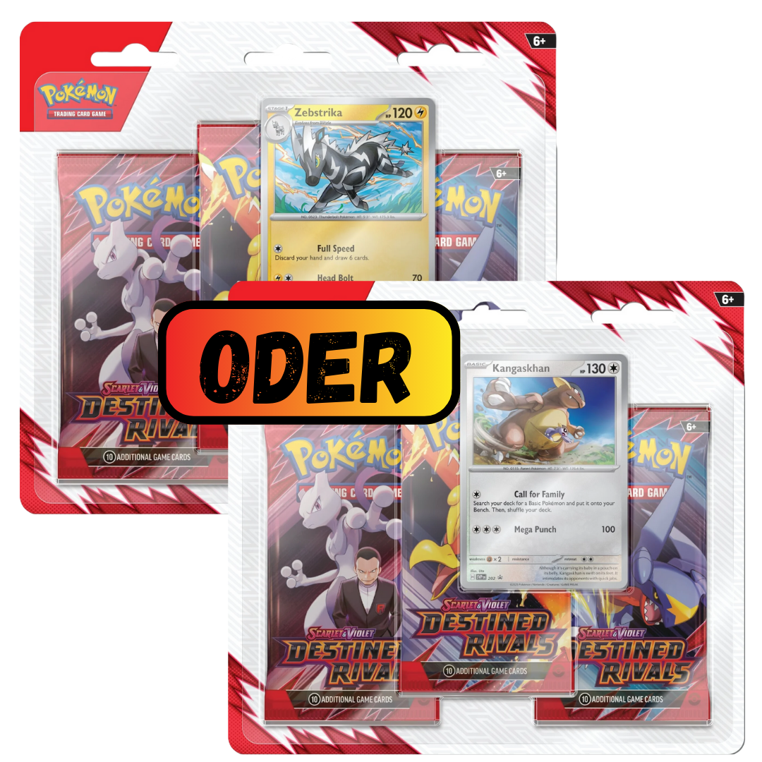 Pokémon TCG: Destined Rivals (SV10) - 3-Pack Blister (Englisch)