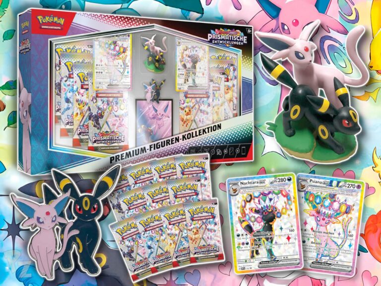 Pokémon Karmesin & Purpur Prismatische Entwicklungen Premium Figure Box Nachtara & Psiana *Deutsche Version*