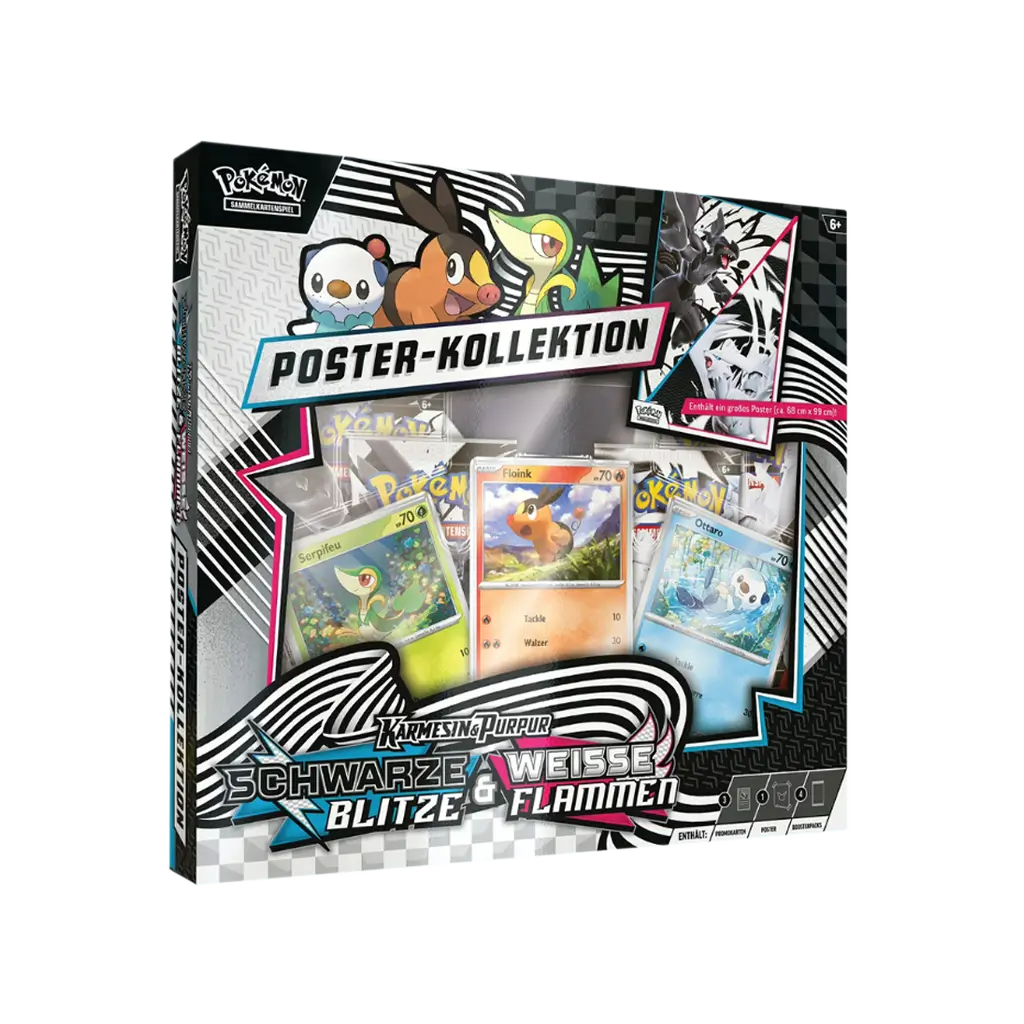 Pokémon TCG Karmesin & Purpur 10.5: Schwarze Blitze & Weisse Flammen Poster-Kollektion (Deutsch)