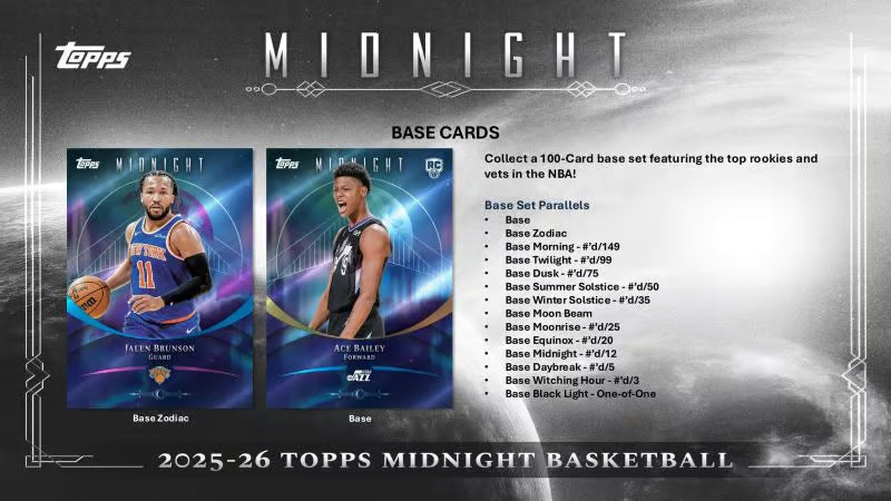 2025/26 Topps Midnight Basketball NBA Hobby Box