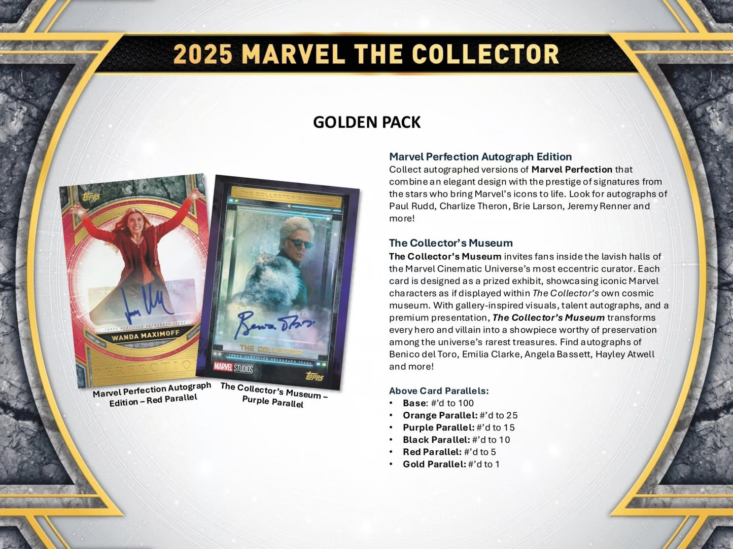 2025 Topps Marvel – The Collector Hobby Box (Factory Sealed)