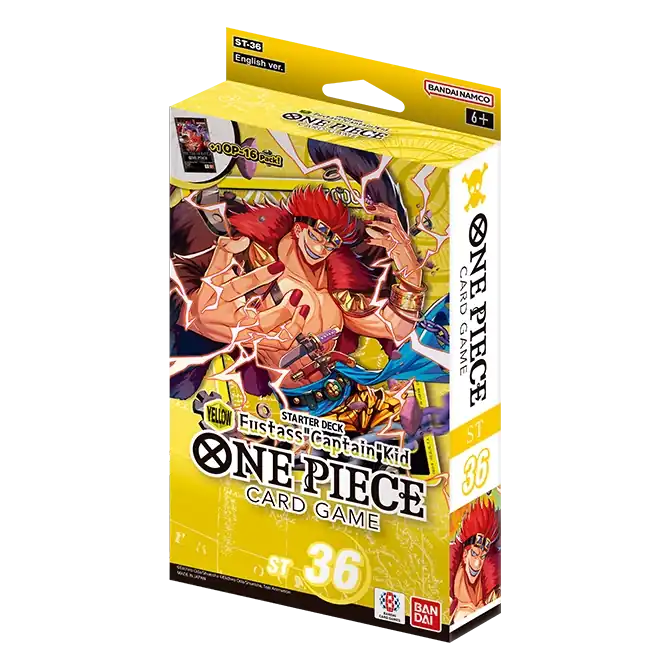 One Piece Starter Deck ST36 Eustass "Captain" Kid – Gelb | EN | Sealed