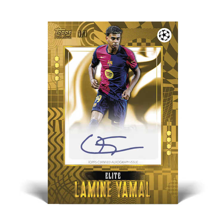 22024/25 Topps UEFA Club Competitions GOLD Soccer – Hobby Box (Factory Sealed)