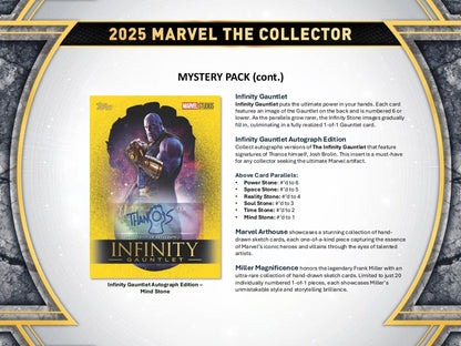2025 Topps Marvel – The Collector Hobby Box (Factory Sealed)