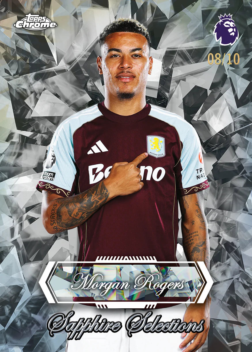 2026 Topps Chrome Premier League Sapphire Edition – Hobby Box (Factory Sealed)