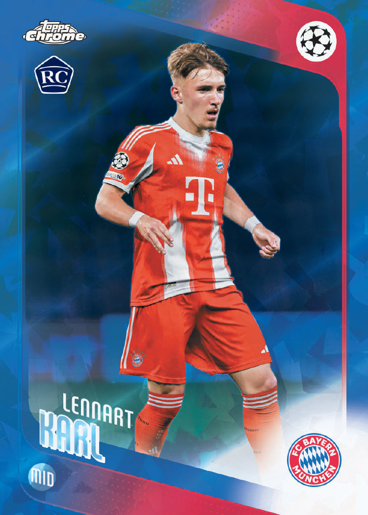 2025/26 Topps Chrome UEFA Club Competitions Soccer Sapphire Edition – Hobby Box (Factory Sealed)
