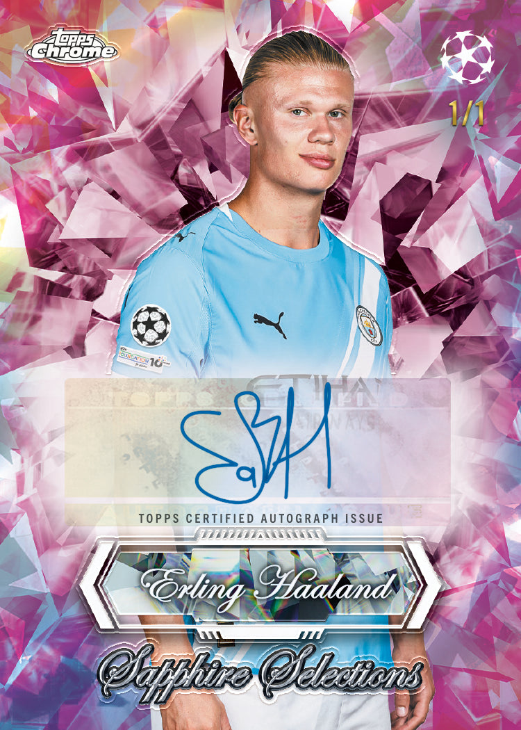 2025/26 Topps Chrome UEFA Club Competitions Soccer Sapphire Edition – Hobby Box (Factory Sealed)