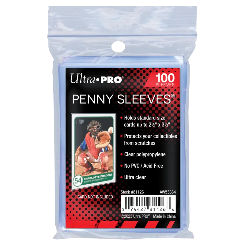 Ultra Pro Penny Sleeves – 100 Schutzhüllen für Sammelkarten (Standard Size)
