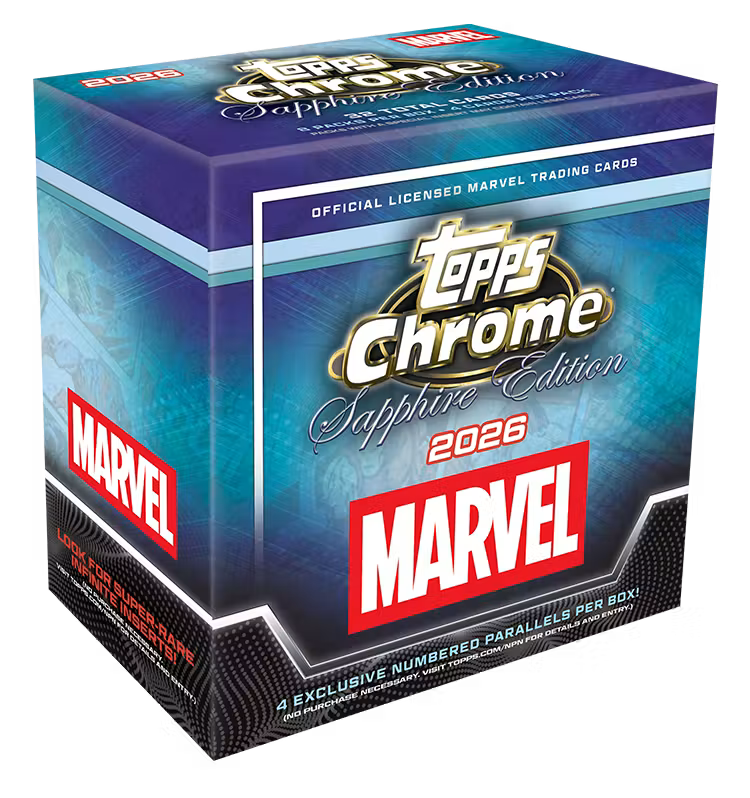 2026 Topps Chrome® Marvel Comics Sapphire Edition – Hobby Box