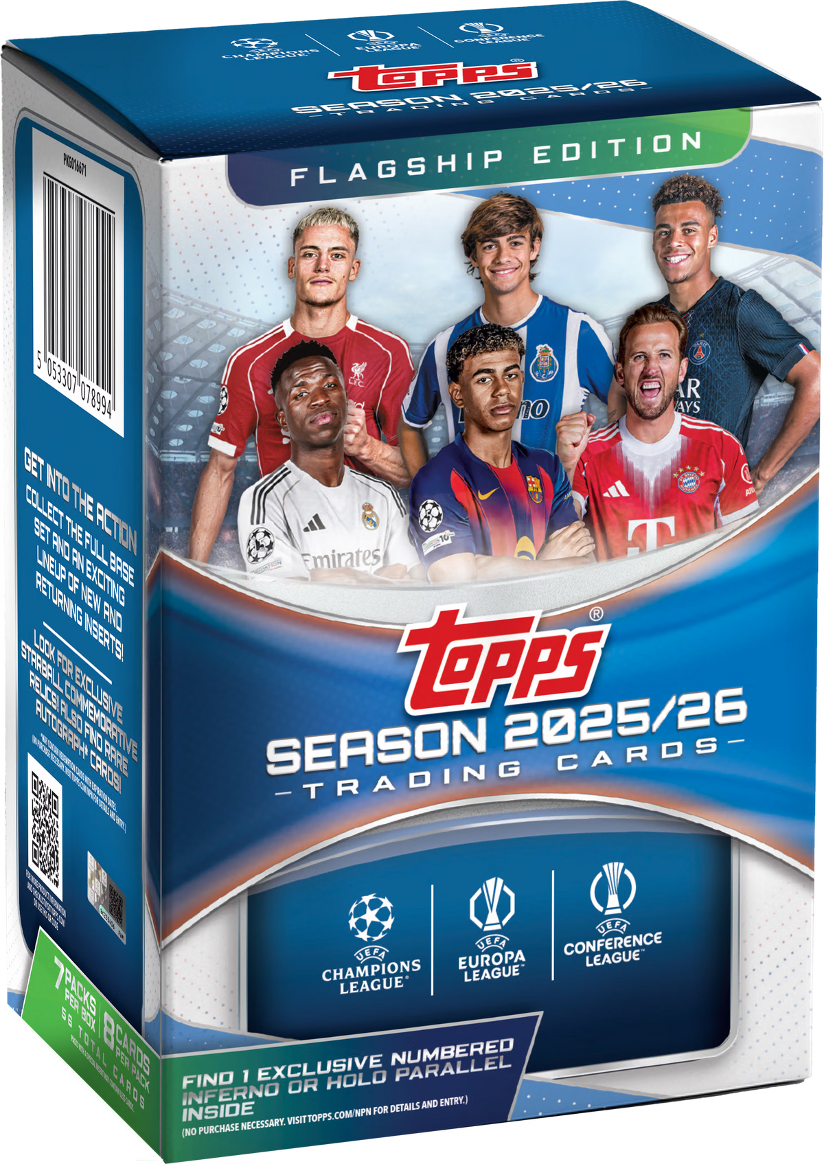 2025/26 Topps UEFA Club Competitions – Value Box | Englisch (EN) – Produktabbildung