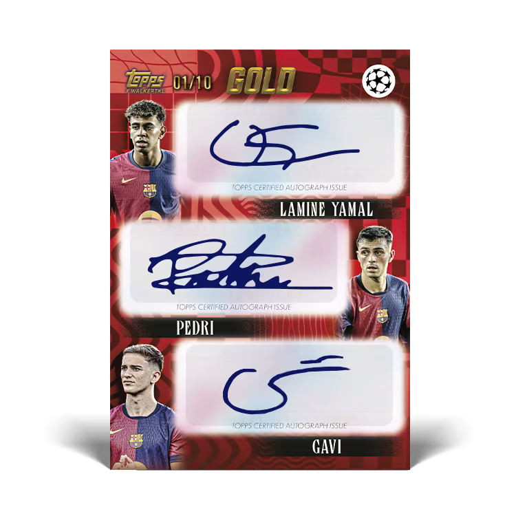 22024/25 Topps UEFA Club Competitions GOLD Soccer – Hobby Box (Factory Sealed)