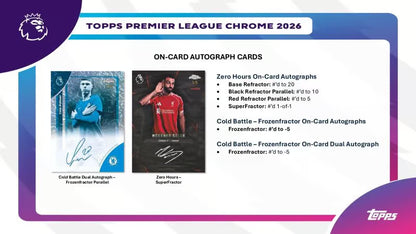 2025/26 Topps Chrome Premier League EPL – Hobby Box (Factory Sealed)