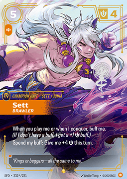 Sett, Brawler – V.2 Signed Showcase | PSA 10, EN