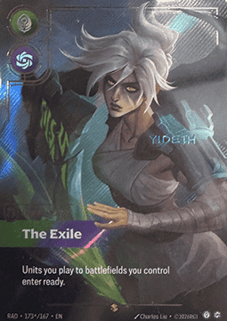 Riftbound Riven, The Exile – V.3 Signed Showcase | Englisch (EN) – Produktabbildung