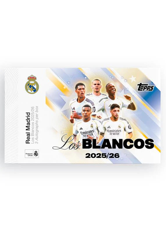 2025/26 Topps Real Madrid – Los Blancos Hobby Box (Factory Sealed)