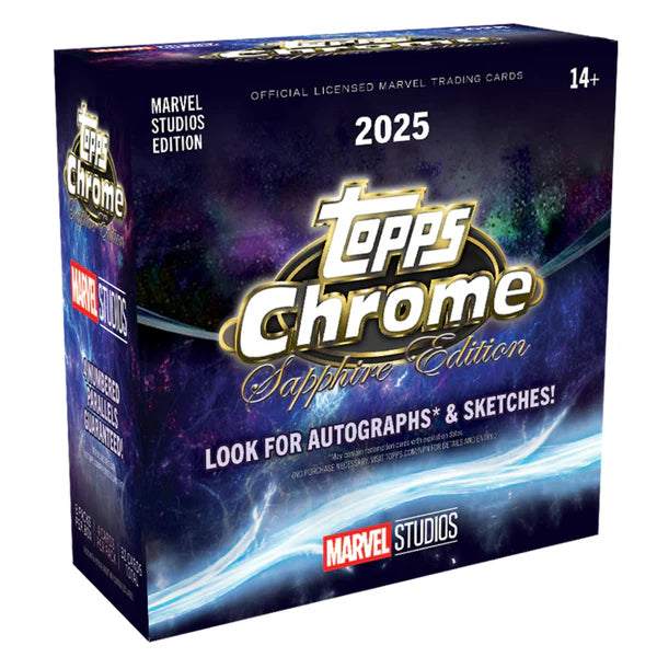 Topps Marvel Studios Chrome Sapphire 2025 – Hobby Box