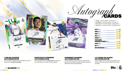 2025/26 Topps Real Madrid – Los Blancos Hobby Box (Factory Sealed)