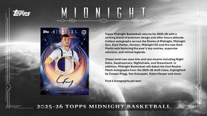 2025/26 Topps Midnight Basketball NBA Hobby Box