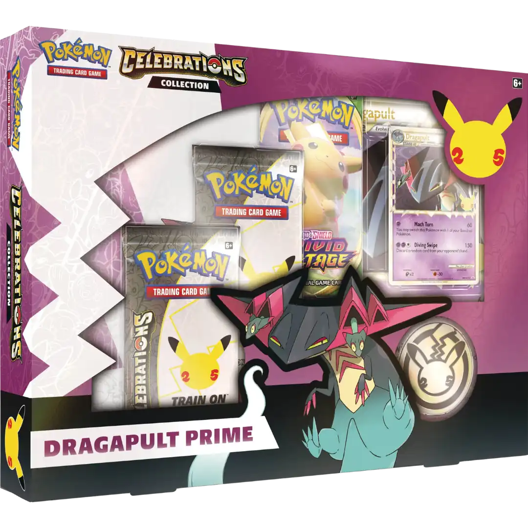 Pokémon Celebrations Kollektion Dragapult Prime – Englisch | Box | OVP