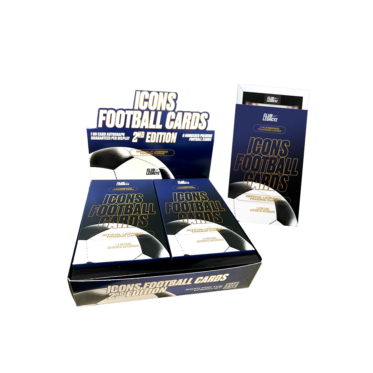 Club Legacyz Icons 2nd Edition – Football Cards Display (Factory Sealed)