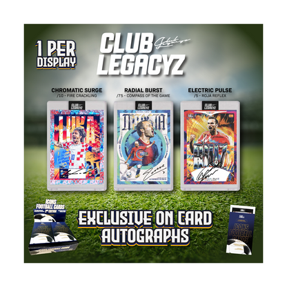 Club Legacyz Icons 2nd Edition – Football Cards Display (Factory Sealed)