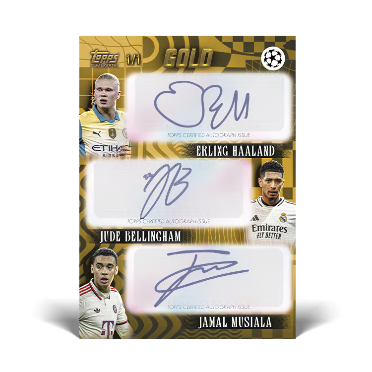 22024/25 Topps UEFA Club Competitions GOLD Soccer – Hobby Box (Factory Sealed)