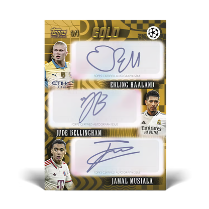 22024/25 Topps UEFA Club Competitions GOLD Soccer – Hobby Box (Factory Sealed)