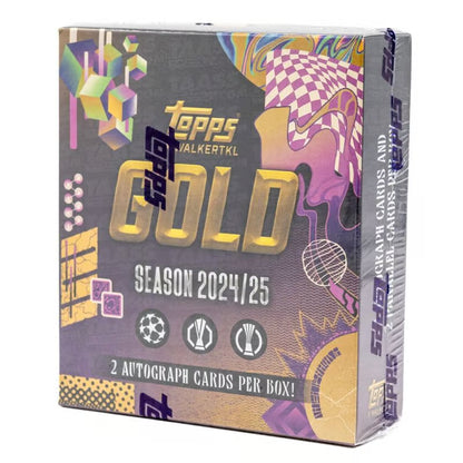 22024/25 Topps UEFA Club Competitions GOLD Soccer – Hobby Box (Factory Sealed)