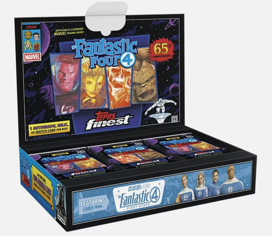 2026 Topps Finest Fantastic Four Hobby Box – Marvel | Englisch | OVP (Sealed)