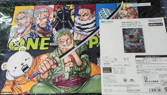 One Piece Card Game Official Playmat Limited Edition Vol. 4 mit Roronoa Zoro Promo OP12-020