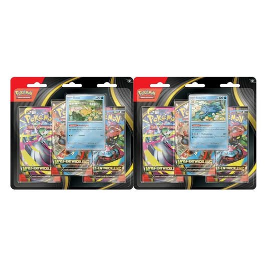 Pokémon TCG ME01 Mega-Entwicklung 3er-Pack Blister *Deutsche Version*