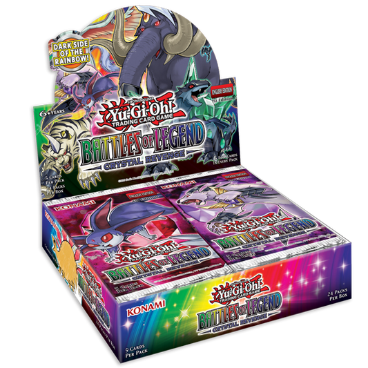 Yu-Gi-Oh! Battles of Legend: Crystal Revenge – englisches Booster Display (EN), offizielles Konami-Produktbild